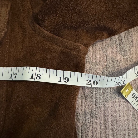 J. Crew Italian Suede Flannel-Lined Work shirt (M) - Picture 6 of 7